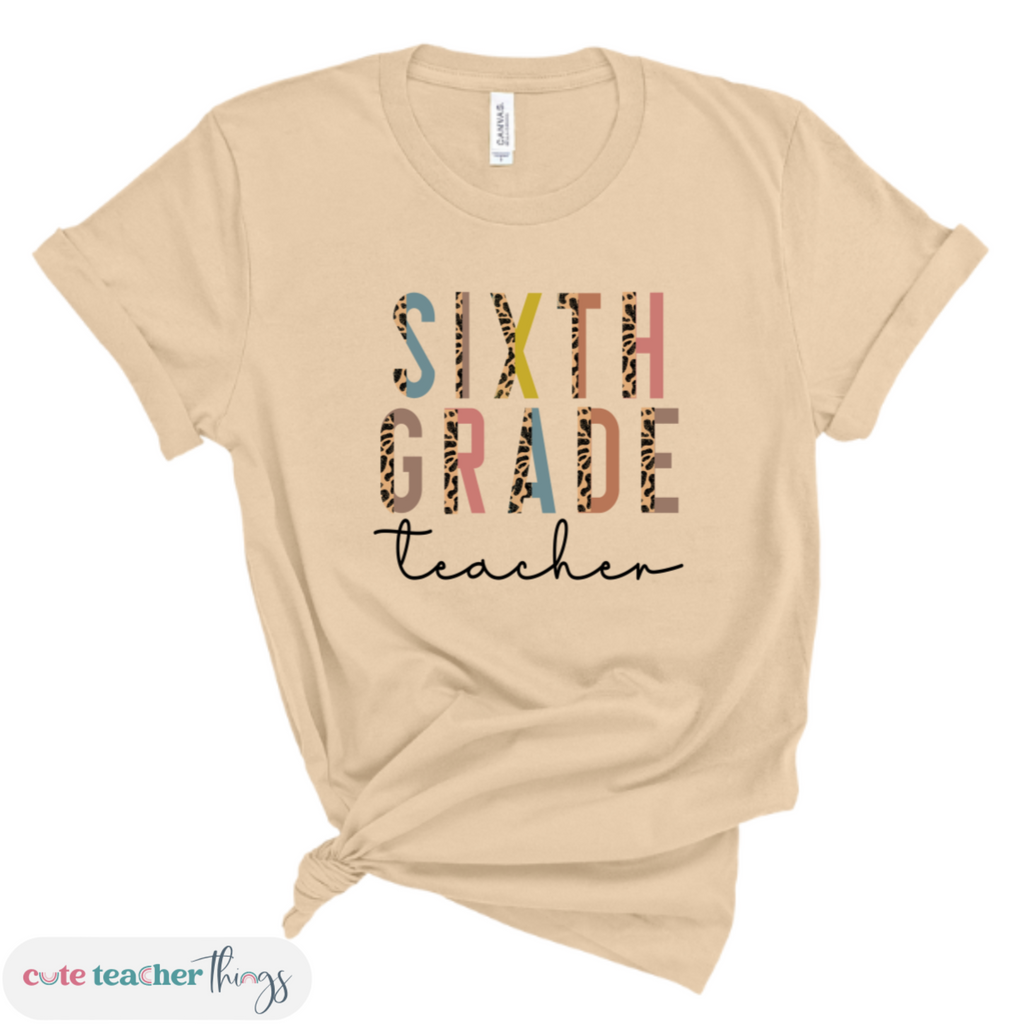 sixth grade squad t-shirt, teacher clothing, teacher's day gift