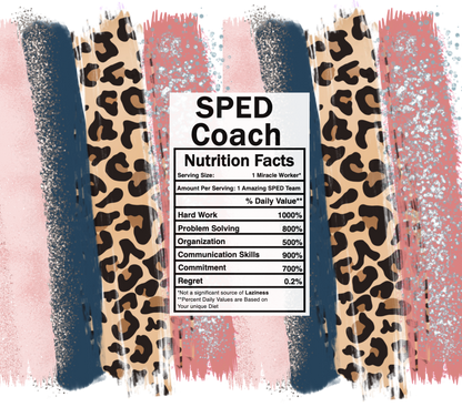 pink leopard sped coach nutrition facts svg