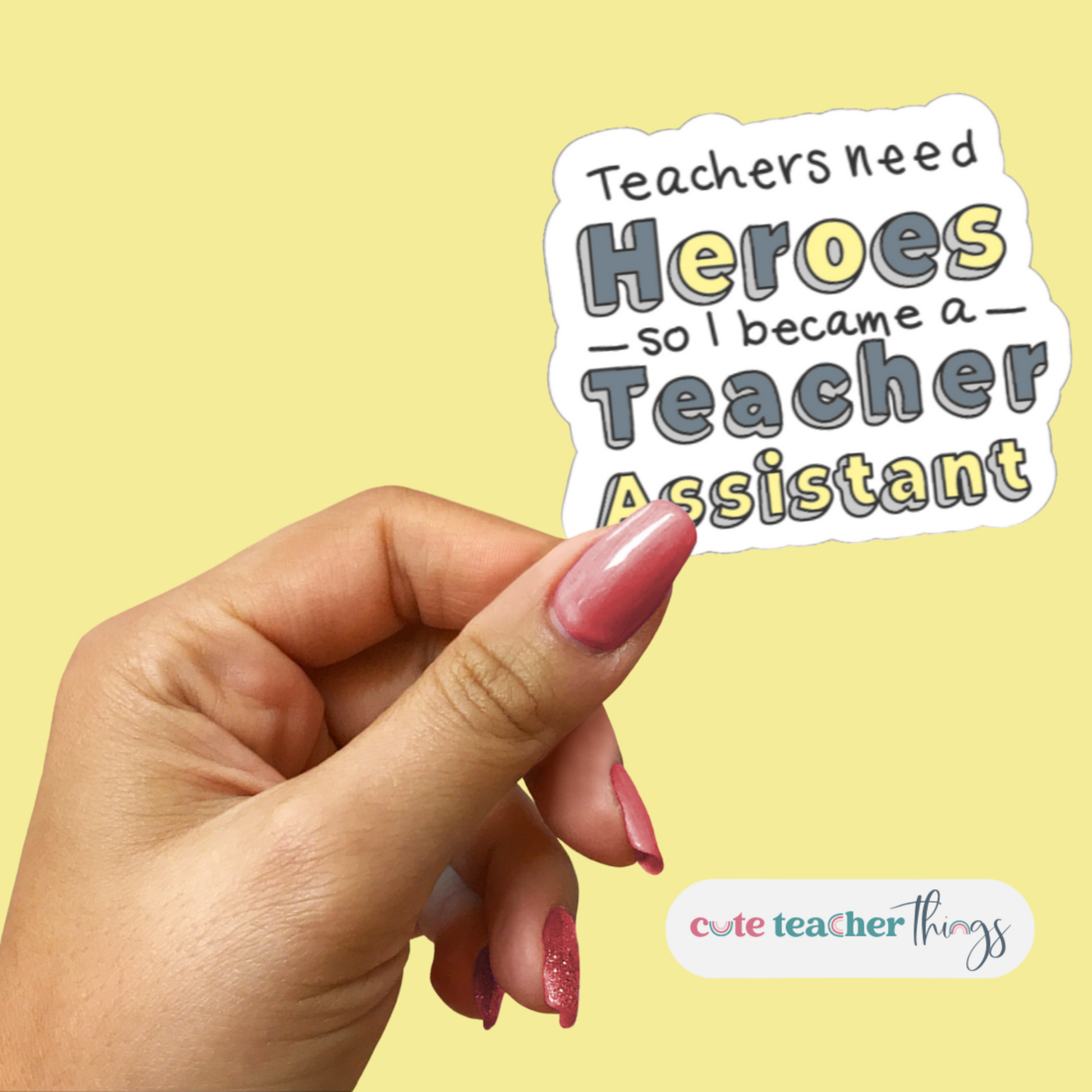 appreciation gift for teacher assistant, hydroflask decal