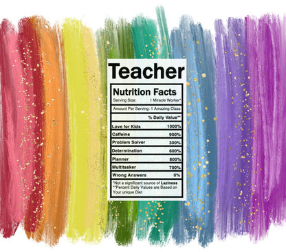 Teacher Nutrition Tumbler