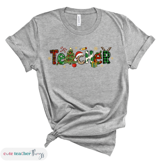 christmas party outfit, holiday t-shirt