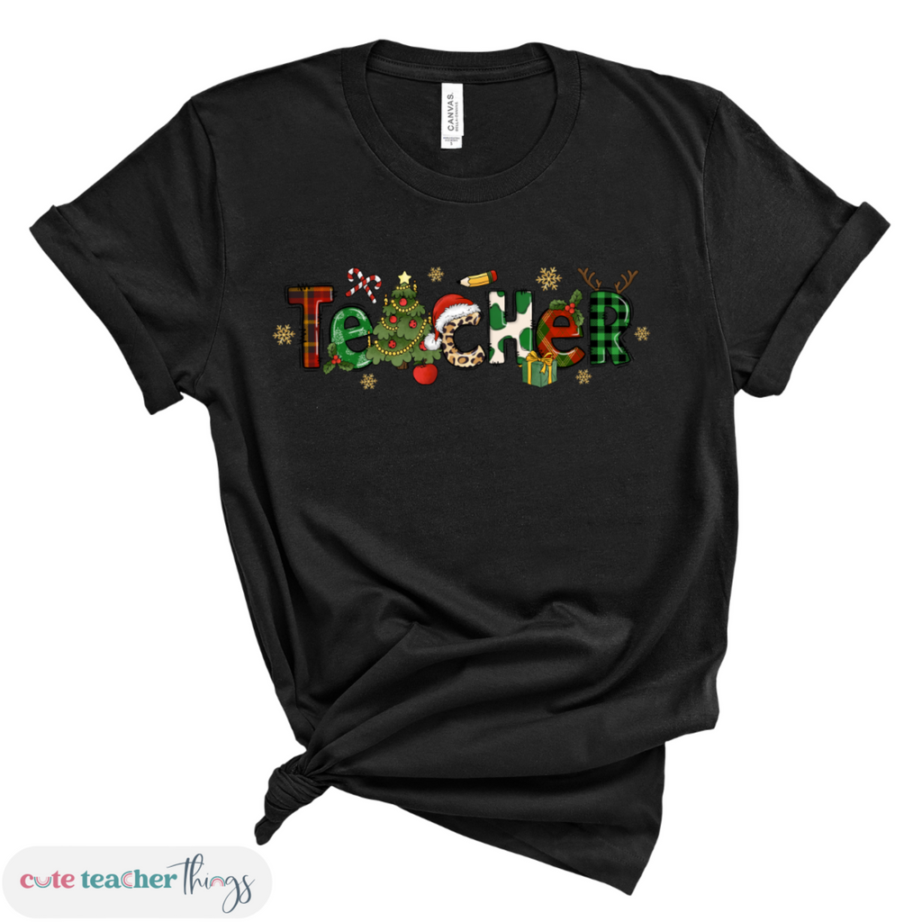 trendy christmas shirt, gift idea for teachers