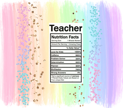 Teacher Nutrition Tumbler