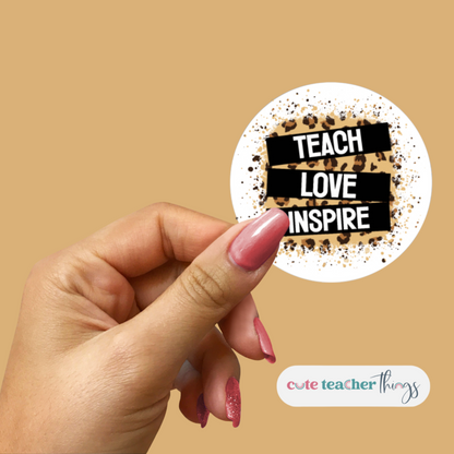 inspirational back to school teacher sticker, weather resistant, appreciation gift