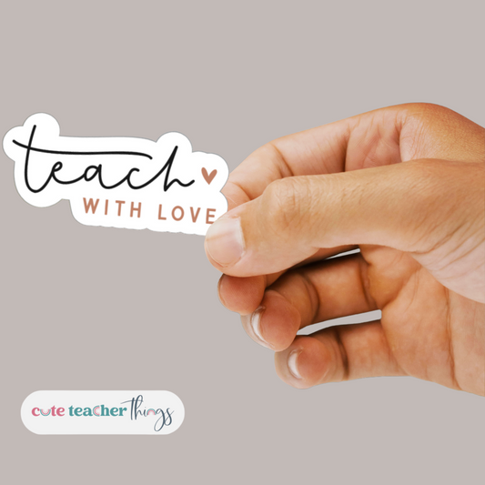 back to school teacher sticker, appreciation gift