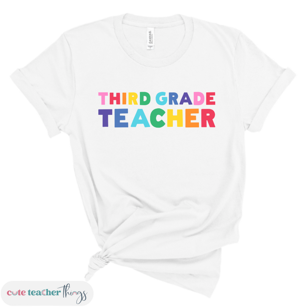 teacher's day celebration, teacher appreciation, trendy shirt for third grade teachers