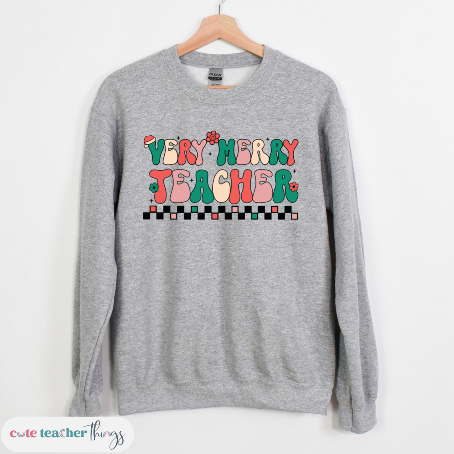 Very Merry Teacher Sweatshirt