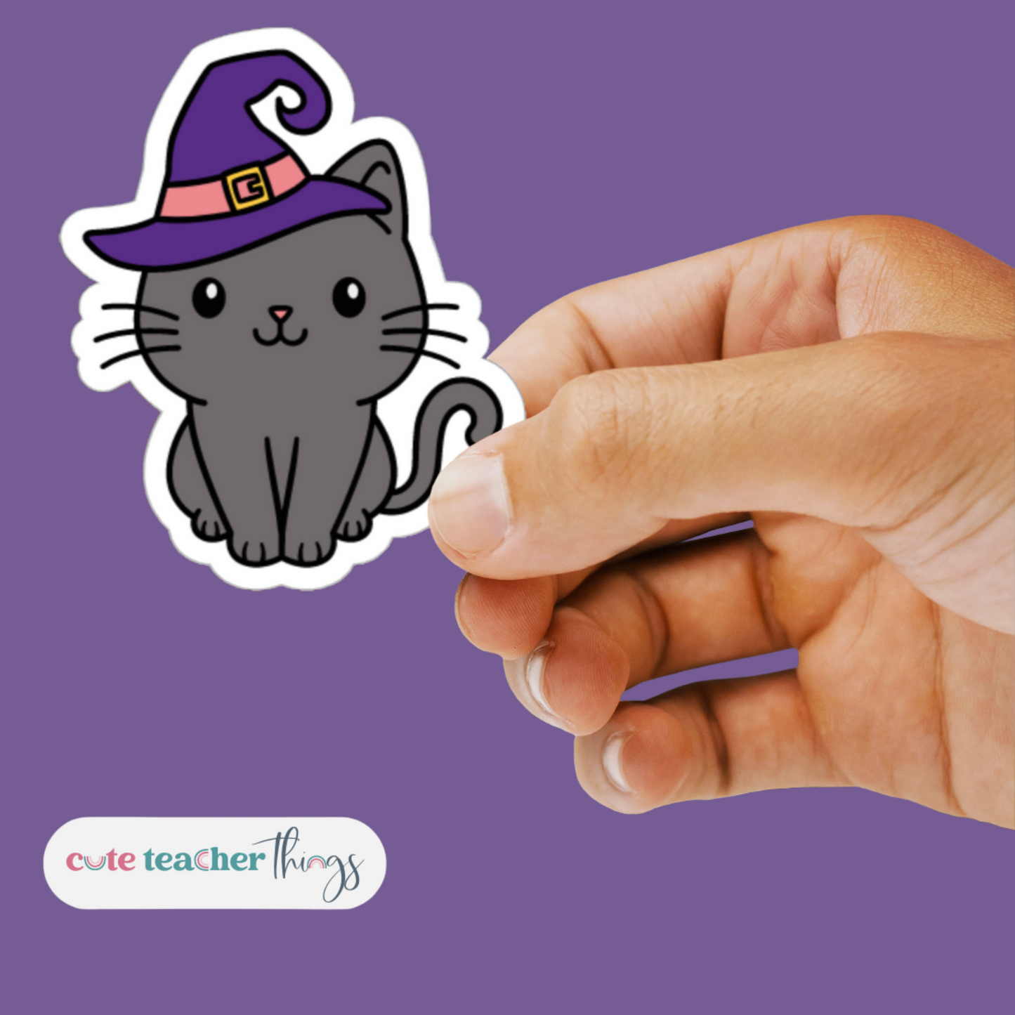 Witch Cat Sticker